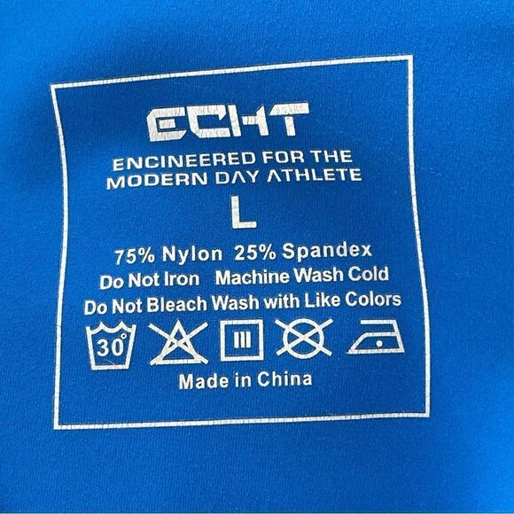 ECHT High Rise Seamless Range V3 Crop Leggings (Blue Horizon) - Large - Picture 10 of 10